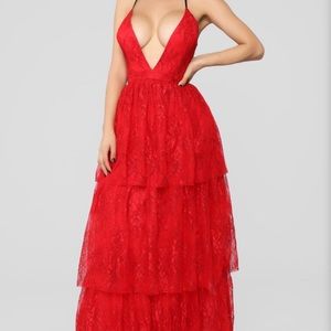 Lady in Red Fashionnova Maxi Dress